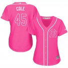 Women's Gerrit Cole  NYY 45 pink  jersey