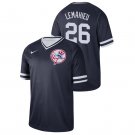 Men's  NYY #26 D.J. LeMahieu cooperstown jersey blue