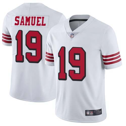 Youth kid Deebo Samuel 49ers Color rush vapor jersey white