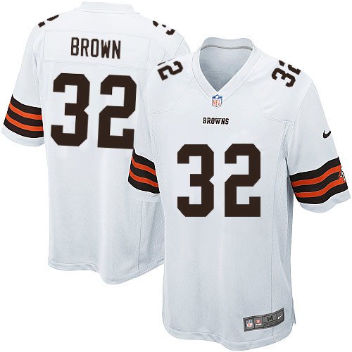 Youth Jim Brown cleveland browns throwback jersey white