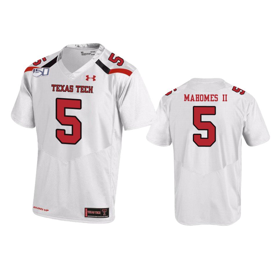 Men's Patrick Mahomes Texas Tech Red Raiders College Jersey White