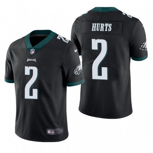 Youth Jalen Hurts Philadelphia Eagles color rush jersey black