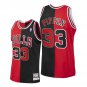 Mens Scottie Pippen Chicago Bulls split  jersey red black