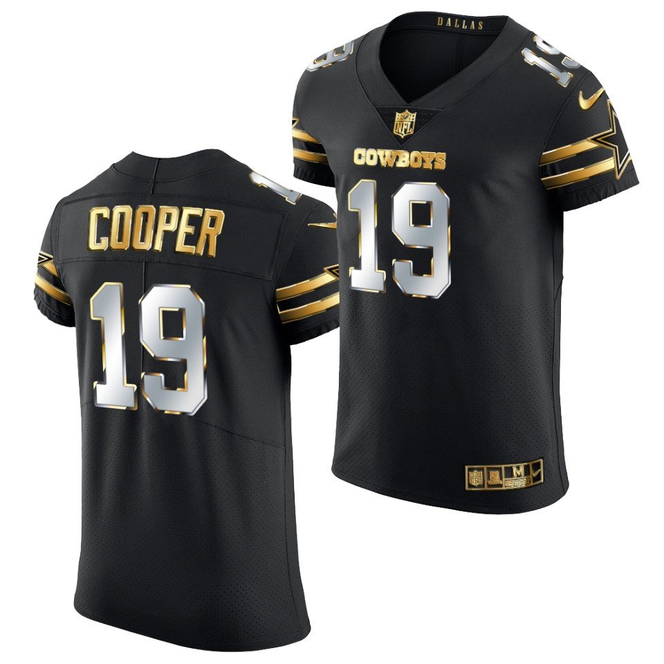 Men's Amari Cooper Dallas Cowboys golden edition elite black jersey