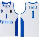 LAMELO BALL #1 LITHUANIA VYTAUTAS BASKETBALL JERSEY white