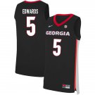 Men's Anthony Edwards Georgia Bulldogs 5 college jersesy black