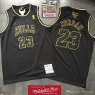 Mens Michael Jordan Chicago Bulls golden edition black  jersey