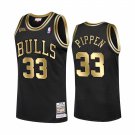 Mens Scottie Pippen Chicago Bulls Golden black  jersey