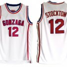 Mens John Stockton Gonzaga Bulldogs college jersey white