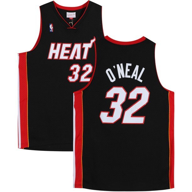Mens / Youth shaq Shaquille O'Neal  miami heat throwback jersey black