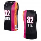 Mens shaq Shaquille O'Neal  miami heat hardwood classic jersey rainbow