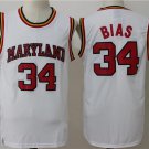 Men's  Len Bias Maryland college jersey white