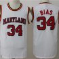 Men's Len Bias Maryland college jersey white