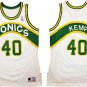 Men's Shawn Kemp Seattle Supersonics Sonics throwback retro jersey white