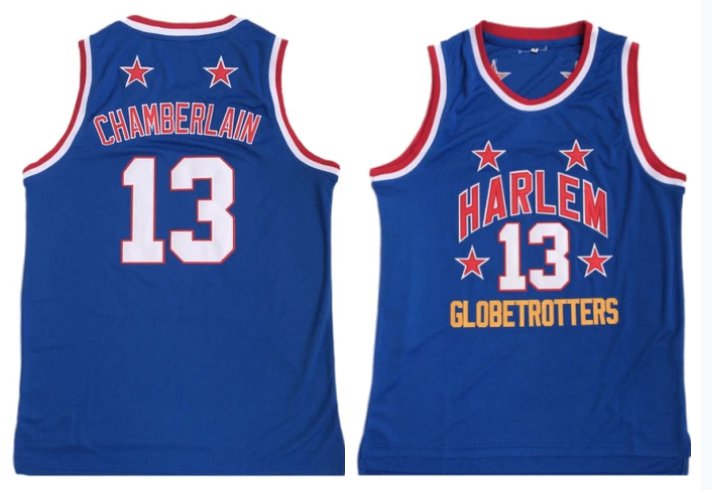 Men's WILT CHAMBERLAIN HARLEM GLOBETROTTERS JERSEY