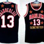 Men's WILT CHAMBERLAIN HARLEM GLOBETROTTERS JERSEY black