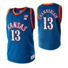 Men's Wilt Chamberlian kansas jayhawks college jersey blue
