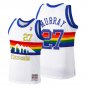 Men   Denver Nuggets #27 Jamal Murray throwback skyline Jersey - white