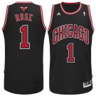 Men / Youth Derrick Rose Chicago Bulls throwback jersey black