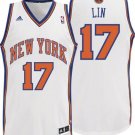 Men's Jeremy Lin Knicks 17 jersey  white