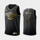 New Orleans Pelicans #14 Brandon Ingram golden edition jersey black