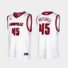 Men's  Donovan Mitchell Louisville Cardinals college Jersey white
