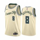 Men's  Bogdan Bogdanovic  Bucks city edition Jersey cream