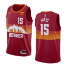 Men's & Youth Denver Nuggets #15 Nikola Jokic City  Edition Jersey orange red