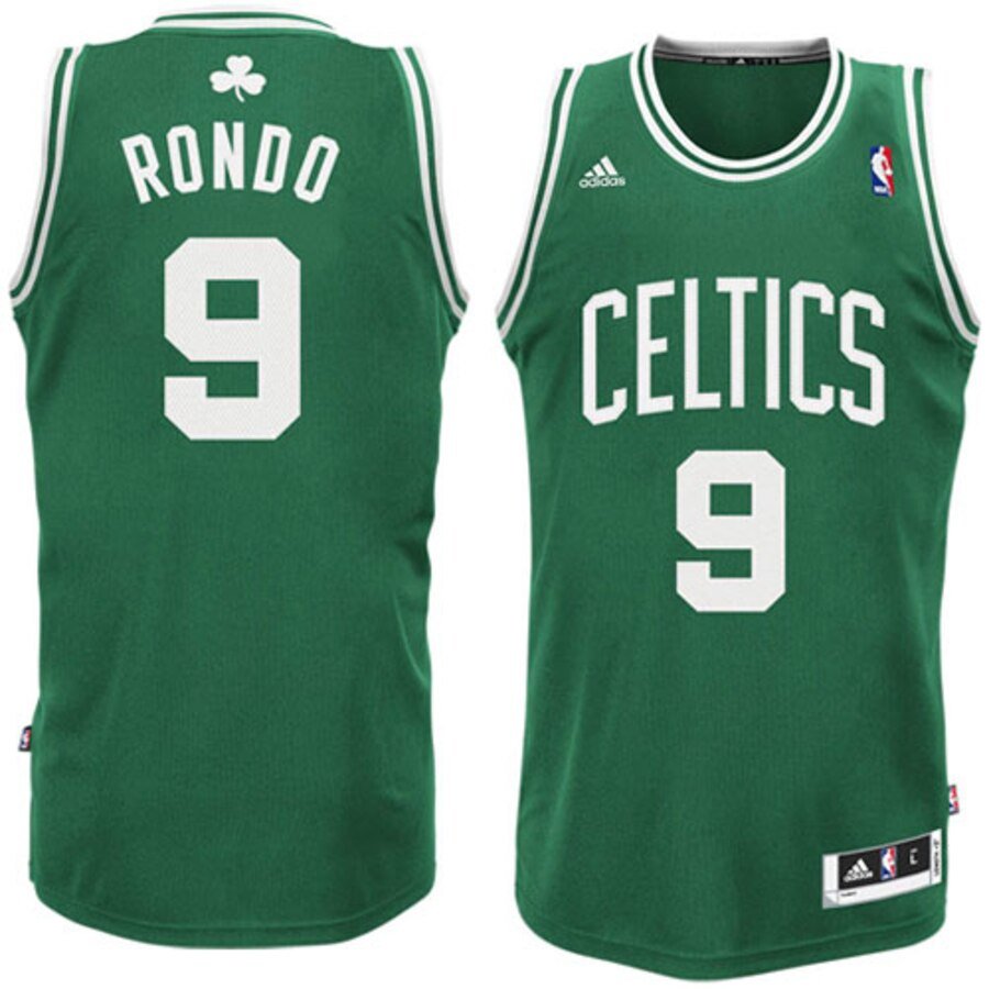 Men's Rajon Rondo Boston Celtics 9 jersey green