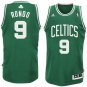 Men's Rajon Rondo Boston Celtics 9 jersey green