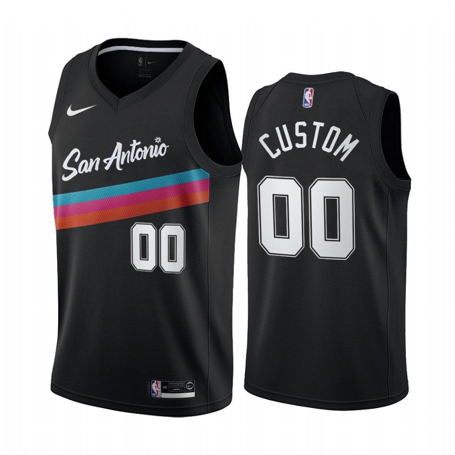 Custom Men's & Youth spurs 2021 city jersey black