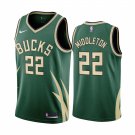 Men's khris middleton bucks 22 earned jersey green