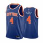 Men's Derrick Rose Knicks 4 icon edition jersey blue
