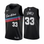 Men's tre jones spurs 33 city jersey black