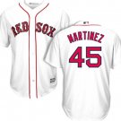 Men's BOS 45 Pedro Martinez White  Player Jersey