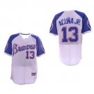 Men's  ATL Ronald Acuna Jr.  1970's turn back the clock jersey white