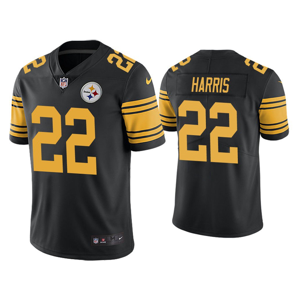 Men & Youth najee harris steelers 22 color rush limited jersey black