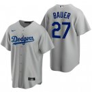 Men & Youth trevor bauer Dodgers  27 jersey gray