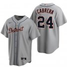 DET #24 Miguel Cabrera Player Jersey Gray