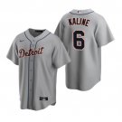 Men's DET #6 Al Kaline Gray Cool Base Stitched Player Jersey