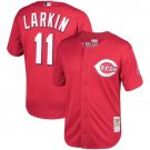 Men & Youth Barry Larkin reds 11 throwback jersey red