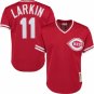 Men & Youth Barry Larkin reds 11 coopestown jersey red
