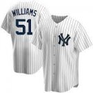 Men's bernie williams yankees pinstripe jersey white