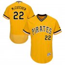 Men's PIT 22 Andrew McCutchen  Throwback  Jerseys gold