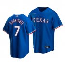 Men & Youth Ivan Pudge Rodriguez Rangers 7  jersey royal blue