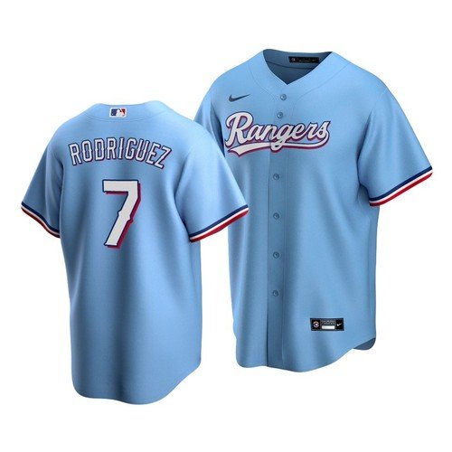 Men & Youth Ivan Pudge Rodriguez Rangers 7 cooperstown jersey blue