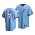 Men & Youth Ivan Pudge Rodriguez Rangers 7 cooperstown jersey blue