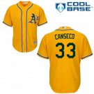 Men & Youth  jose canseco oakland athletics a's 33  jersey gold