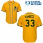 Men & Youth  jose canseco oakland athletics a's 33  jersey gold
