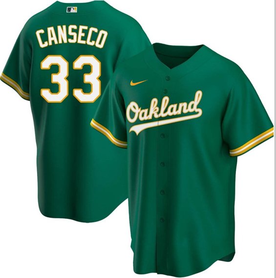 Men & Youth  jose canseco oakland athletics a's replica  jersey  green